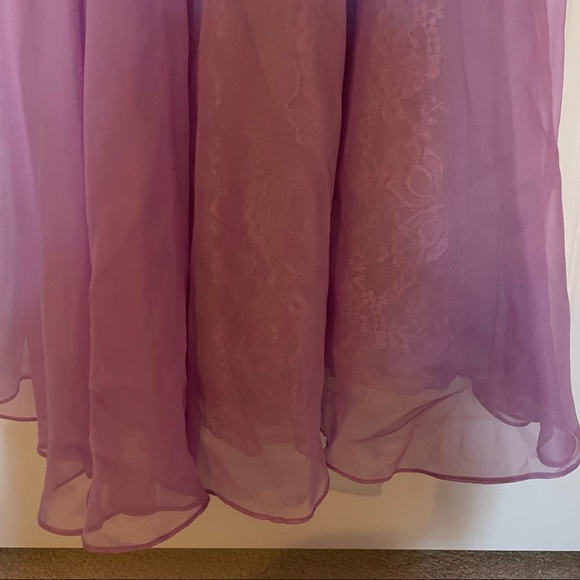 La Femme Beaded Lavender Strapless Prom Gown - Picture 10 of 16